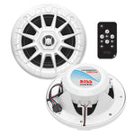Load image into Gallery viewer, Boss Audio MRGB55W 5.25&quot; Marine Speakers w/RGB Lighting - White [MRGB55W]

