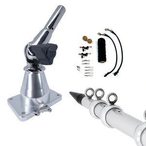 Tigress XD Bay Series Top Mount System - 15 - Aluminum Silver Outriggers Deluxe Rigging Kit [88823-2]