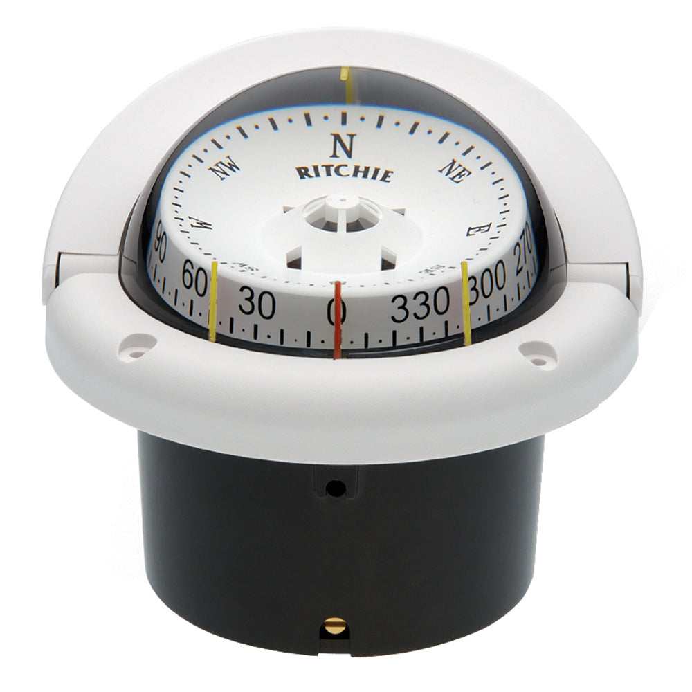 Ritchie HF-743W Helmsman Compass - Flush Mount - White [HF-743W]
