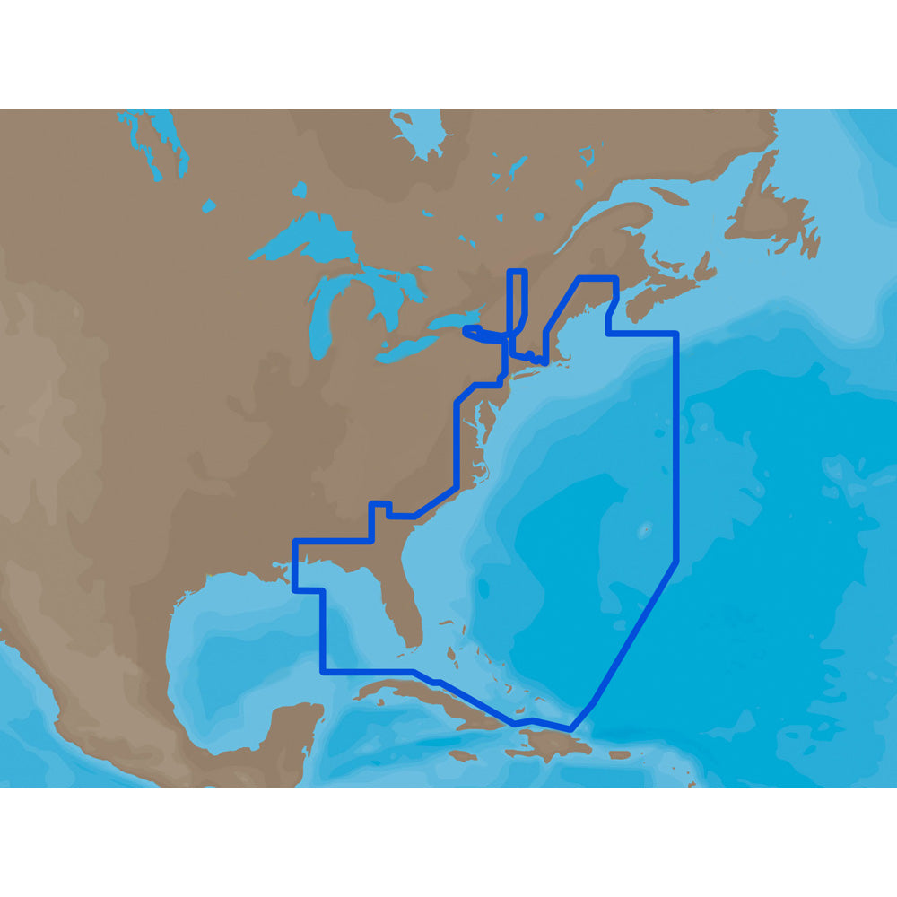 C-MAP MAX NA-M022 - U.S. East Coast & The Bahamas - SD Card [NA-M022SDCARD]