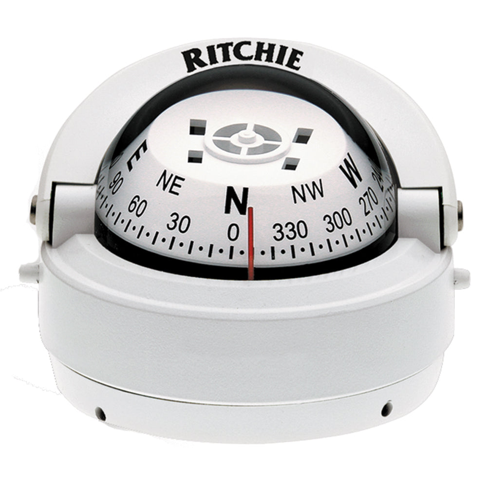 Ritchie S-53W Explorer Compass - Surface Mount - White [S-53W]
