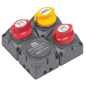 BEP Square Battery Distribution Cluster f/Single Engine w/Two Battery   Banks [716-SQ-140A-DVSR]