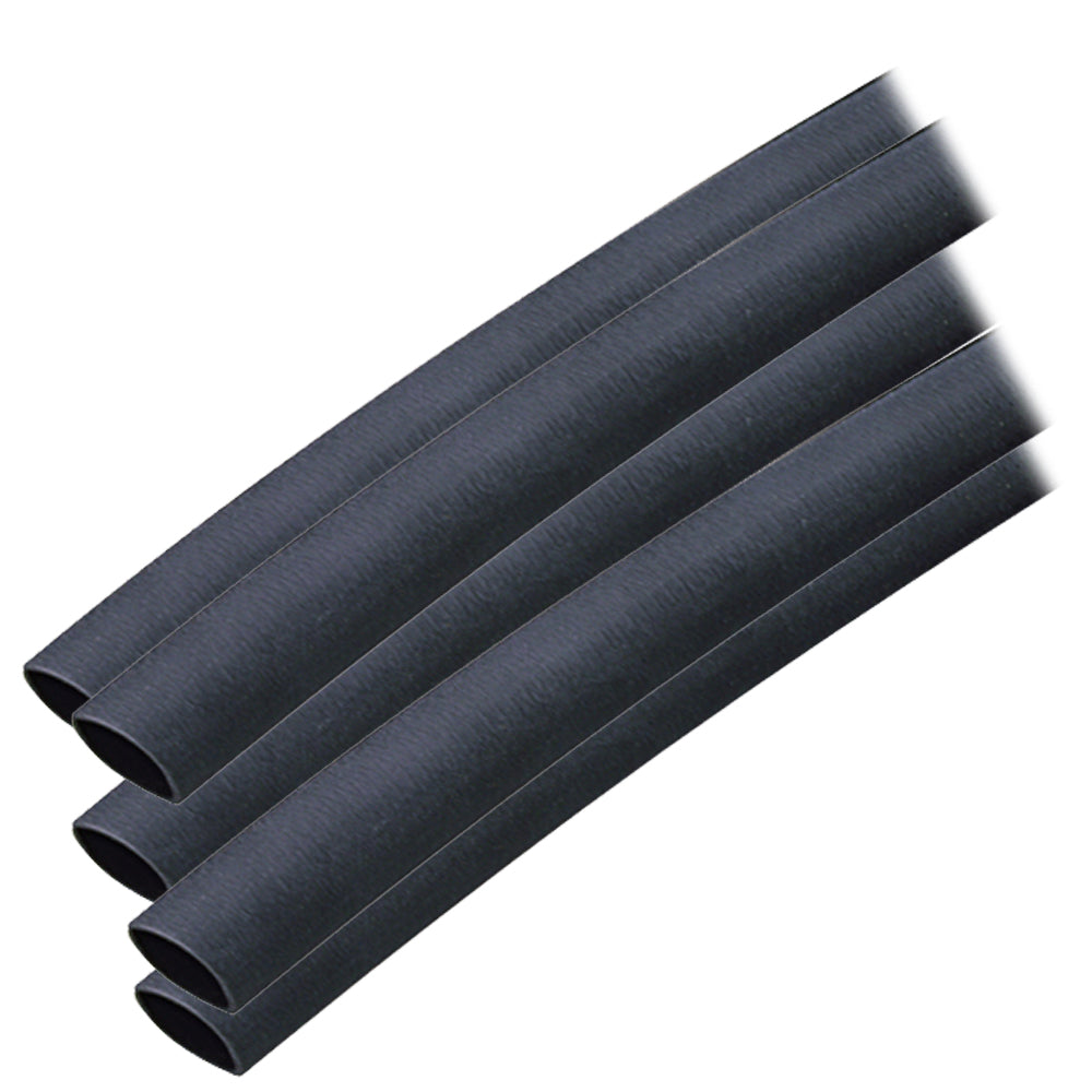 Ancor Adhesive Lined Heat Shrink Tubing (ALT) - 3/8" x 6" - 5-Pack - Black [304106]