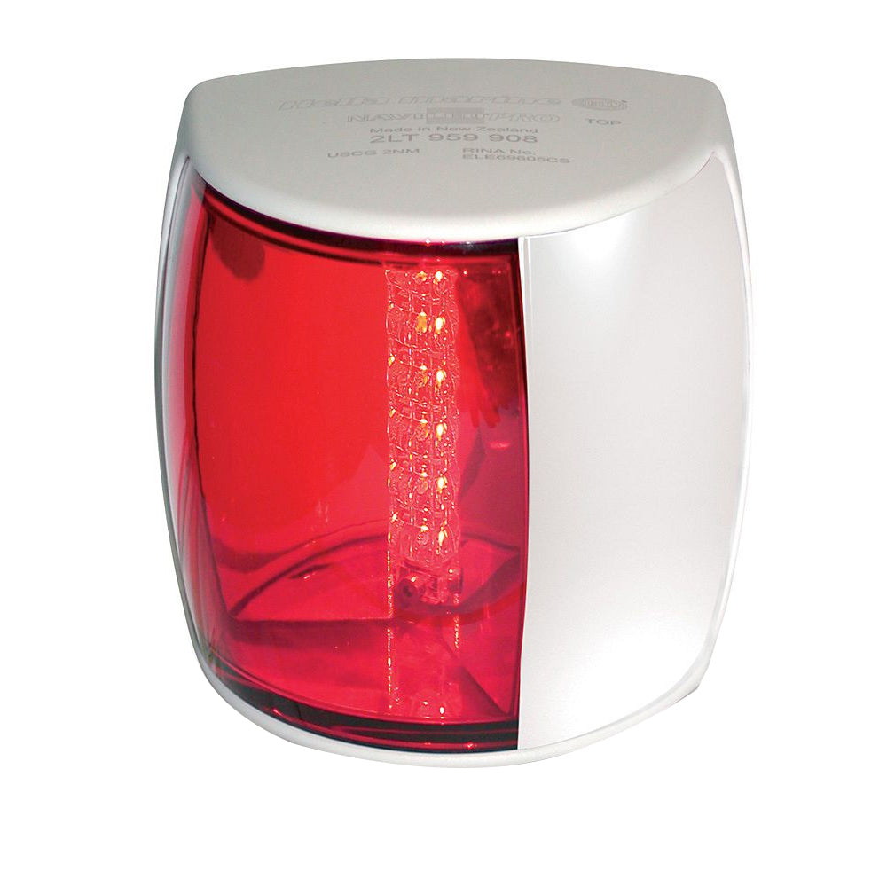 Hella Marine NaviLED PRO Port Navigation Lamp - 2nm - Red Lens/White Housing [959900011]