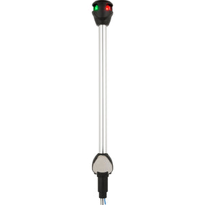 Attwood LightArmor Bi-Color Navigation Pole Light w/Task Light - Straight - 10" [NV6LC2-10-7]