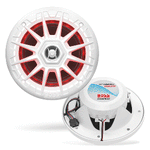 Load image into Gallery viewer, Boss Audio MRGB55W 5.25&quot; Marine Speakers w/RGB Lighting - White [MRGB55W]

