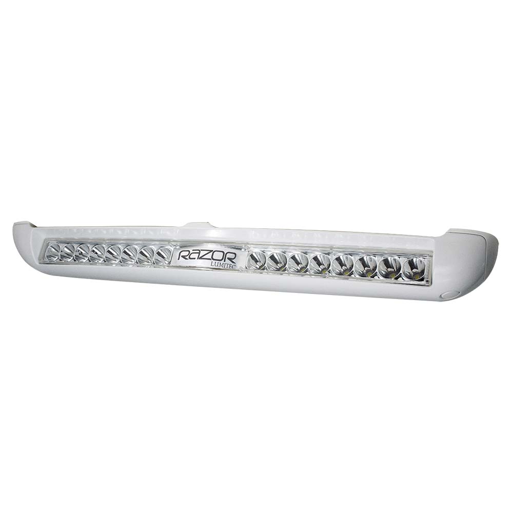 Lumitec Razor Light Bar - Spot - White Housing w/Inverted Logo Flush Mount [101603]